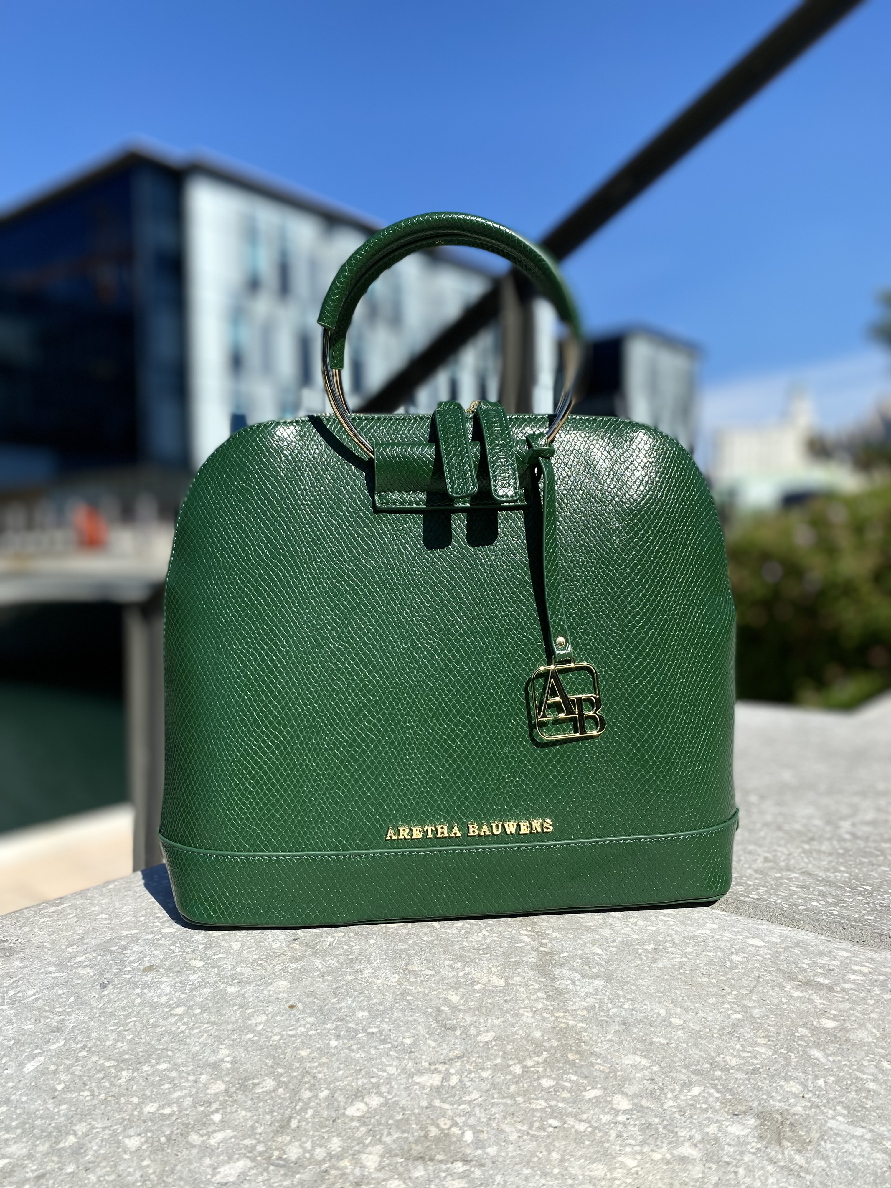 Louis Vuitton Epi Alma Bag Green